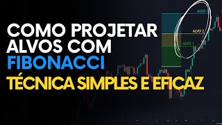 COMO PROJETAR ALVOS COM FIBONACCI [upl. by Nnoj]