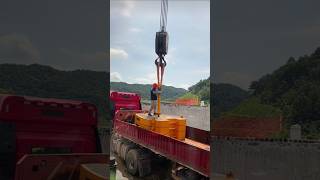 30ton Crane Counterweight Installation Process  Good tools and machinery make work easier [upl. by Einotna873]