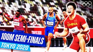 The 100m semifinals at Tokyo 2020 [upl. by Mallon]