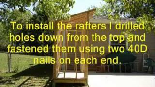 How to Build a Lean To Style Storage Shed Updated Version [upl. by Timi]