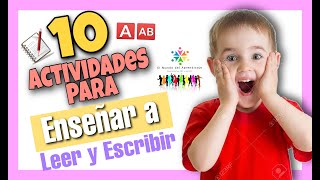 10 ACTIVIDADES  Como enseñar a LEER y ESCRIBIR a un NIÑO  método para Leer y Escribir [upl. by Esac171]