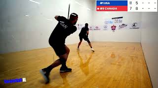 Racquetball Highlight  Jake V Sam XXII IRF WORLD CHAMPIONSHIP SAN ANTONIO FINAL 2024 [upl. by Arawaj]