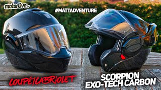 CASQUE SCORPION EXOTECH CARBON I MATT ADVENTURE [upl. by Joung]