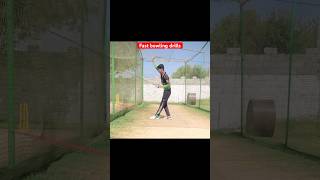 Fast bowling drills for power  speed and ballance shorts short ytshorts cricket fastbowling [upl. by Okimik]