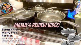 Mamas Review Circulon C1 Series Clad ScratchDefense Tech Cookware Nonstick Induction Frying Pan [upl. by Nelda]