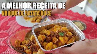 NHOQUE DE BATATA DOCE  RECEITAS DA ROSA [upl. by Ulberto529]