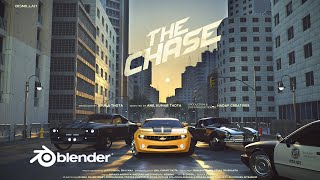 blender car chase short film  Blender Movie  Epic Car Chase in Blender  Blender short film [upl. by Lerrehs]