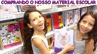 COMPRANDO O NOSSO MATERIAL ESCOLAR [upl. by Odnalra]