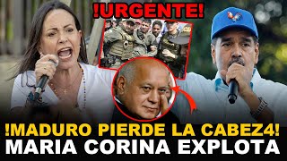 MARÍA CORINA EXPLOTA CONTRA MADURO Y DIOSDADO FILTRO INFORMACION IMPORTANTE PARA EL RÉGIMEN [upl. by Ikceb]