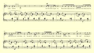 Tristesse Fauré C minor accompaniment with vocal line [upl. by Nowad687]