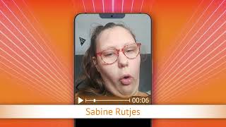 TV Oranje app videoboodschap  Sabine Rutjes [upl. by Nnyluqcaj331]