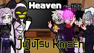 Hazbin Hotel Heaven reacts to Jujitsu Kaisen ❤️🙏 Gacha Hazbin Hotel reacts to JJK Jujitsu Kaisen [upl. by Anaeirb444]