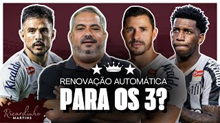 GIULIANO GIL E WILLIAM DUBIGOD TERÃO RENOVAÇÃO AUTOMÁTICA SERGINHO FICA NO SANTOS [upl. by Mavis821]