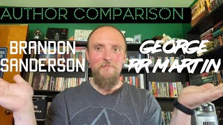 George RR Martin vs Brandon Sanderson  Author Comparison [upl. by Accemahs]