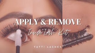 How To Apply amp Remove our InvisiLash Kits  TATTI LASHES [upl. by Grove]