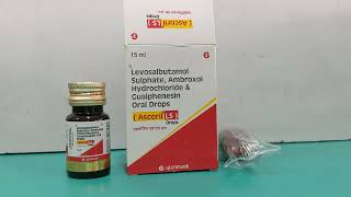 Levosalbutamol sulphate Ambroxol hydrochloride and Guaiphenesin Drops  Ascoril LS Drops Uses [upl. by Flossi]