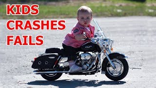 Kids fails on motorcycles 2017 [upl. by Dnomra]