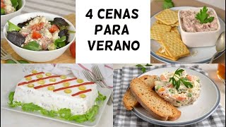 4 Recetas para verano ¡fáciles fresquitas y deliciosas [upl. by Egor]