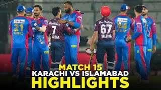 Full Highlights  Karachi Kings vs Islamabad United  Match 15  HBL PSL 9  M2A1A [upl. by Kendyl327]