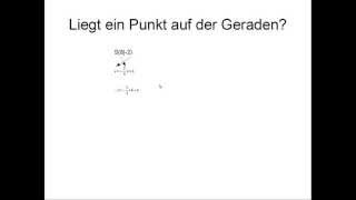 7 MatheNachhilfe Realschulabschluss Liegt der Punkt auf der Geraden [upl. by Naro648]