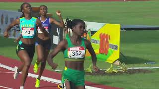 CARIFTA Games 2024 Grenada  Girls 100 Meter Hurdles Under 17 Final [upl. by Aissatsan889]