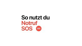 Apple Watch Series 4 – So nutzt du Notruf SOS – Apple [upl. by Polky]