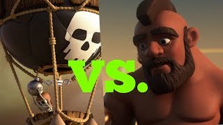 Balloon Vs Hog Rider The Troop Comparison  Clash of Clans [upl. by Kyd]