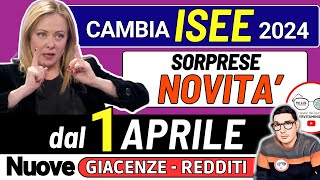 un NUOVO ISEE da APRILE 2024 ā˛ 4 NOVITĆ CAMBIANO GIACENZE PATRIMONI REDDITI e REGOLE PER I PAGAMENTI [upl. by Eatnoled394]