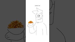 Fancy Bowl Of Pasta 🥹 Animation Meme Orig ​⁠raxdflipnote shorts [upl. by Yttig]