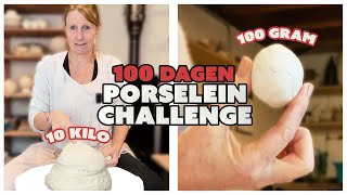 100 GRAM VS 10 KILO Porselein Challenge in 100 Dagen [upl. by Aicad]