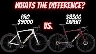 2022 SPECIALIZED TARMAC SL7 EXPERT vs PRO WHAT IS THE 700 DOLLAR DIFFERENCE [upl. by Hcirdeirf]