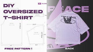 How to draft and make your own Oversized T Shirt [upl. by Nellak]