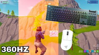 Logitech G815 Clicky ASMR🤩Fortnite Realistic 1v1⭐SMOOTH 360HZ [upl. by Aruasor675]