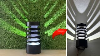 How to make wall lamps DIY wall decorations Creative ideas from PVC pipes [upl. by Eelrebmyk]