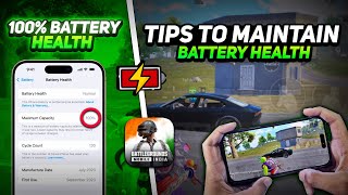 Tips to Maintain iPhone Battery Life  How to Maintain 100 Battery Health As GamerContent Creator [upl. by Aerb]