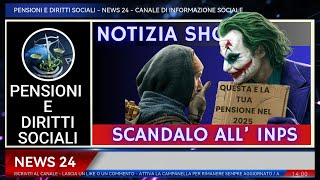 🔴aumenti pensioni 2025 notizie scandalo INPS [upl. by Bodi535]