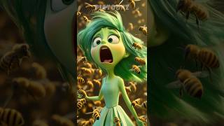 Bees ATTACKED Disgust and Envy 🍯🐝 Inside Out 2 Cartoon Animation [upl. by Tove]