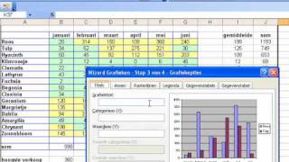 maken van een kolomgrafiek in excel [upl. by Arbe]