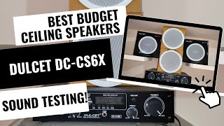 Best Budget Ceiling Speakers for Showrooms Malls and Big Rooms  DULCET DCCS6X Ceiling Speakers [upl. by Ainitsirhc650]