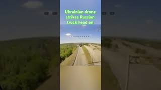 Bam Right in the kisser combat drone military russia russiaukrainewar ukraine [upl. by Ayekam518]