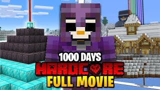 I Survived 1000 Days in HARDCORE Minecraft… MOVIE [upl. by Enomas]