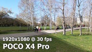 POCO X4 Pro  FHD 1080p 30 fps camera video sample [upl. by Yanttirb]