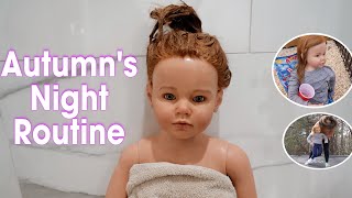 Reborn Autumns Night Routine and Hair wash day [upl. by Sharity]