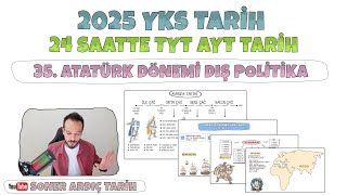 24 SAATTE TYT  AYT TARİH 35 DÖENMİ DIŞ POLİTİKA  2025 YKS tyttarih ayttarih [upl. by Aromat731]