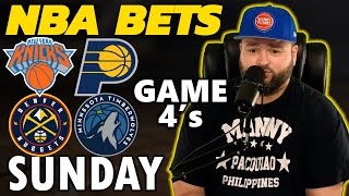 NBA Playoff Picks  Knicks vs Pacers amp Nuggets vs Timberwolves Bets with Kyle Kirms Sunday May 12 [upl. by Suirradal]