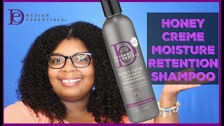 Design Essentials Honey Creme Shampoo First Impression  Teaundra Tangles [upl. by Resay]