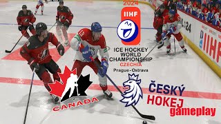 2024 ICE HOCKEY WORLD CHAMPIONSHIP CANADA VS CZECH REPUBLIC ROUND 7 5212024 NHLGAMEPLAY [upl. by Barvick]