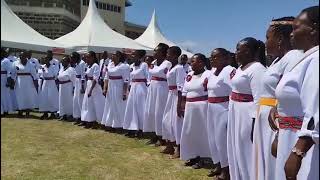 Maisha Yangu by Anastacia Muema Live performance St Patricks Choir Ngata [upl. by Suoivatnom]