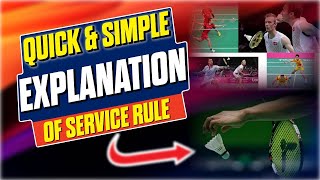 A quick and simple explanation of the 4 service rules in badminton [upl. by Atinor]