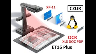 TA0365 CZUR ET16 Plus  Book Scanner  Vintage Manuals  Review  OCR [upl. by Enitsirt795]